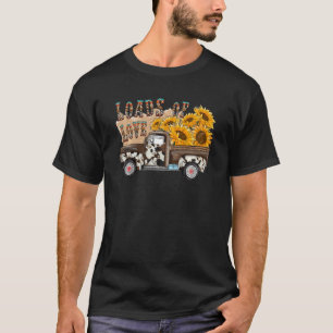 T-shirt Camion Léopard Tournesol Chargement D'Amour Wester