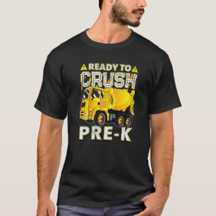T-shirt Camion Mélangeur En Béton Prêt À Écraser Pré K