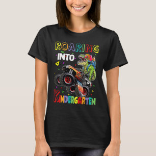 T-shirt Camion Monster Dinosaur de jardin d'enfants en rui