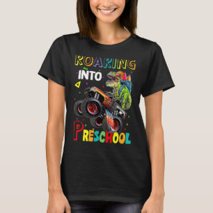 T-shirt Camion Monster Dinosaur De L'École Primaire En Roo