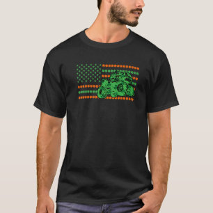 T-shirt Camion Monster du drapeau américain de la Saint Pa