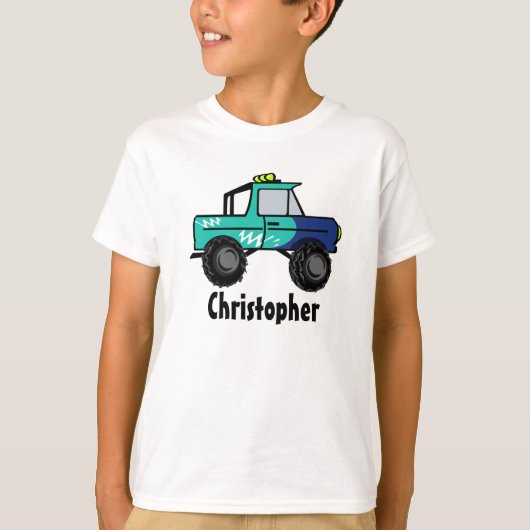 T-shirt Camion Monster/ Personnalisable (Devant)