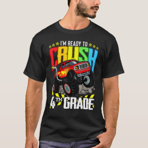 T-shirt Camion Monster Prêt À Écraser La Quatrième Année R