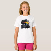 T-shirt Camion monstre de dessin animé (Devant entier)