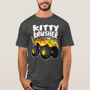 T-shirt Camion Monstre Kitty Krusher Mignon Drôle