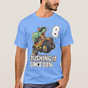 T-shirt Camion monstre pour enfants Chemise de 8e annivers