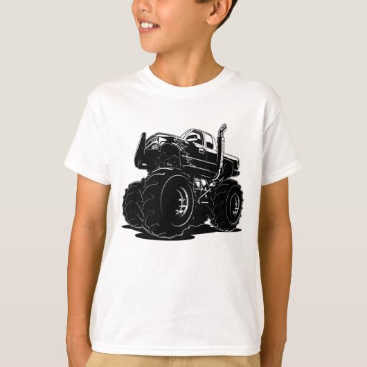T-shirt Camion monteur de dessin (Devant)