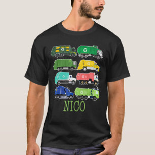 T-shirt Camion Nico Trash pour les enfants Collecteur écol