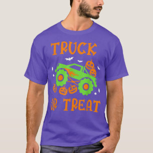 T-shirt Camion Ou Traitement Camion Citrouille Costume Hal