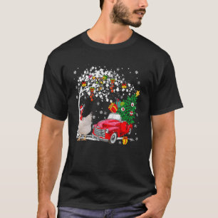 T-shirt Camion père Noël Picken Red Pickup Transportant X