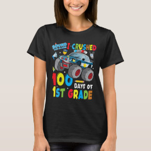 T-shirt Camion Police Voiture 100 Jours D'École 1Er Classe