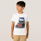 T-shirt Camion-pompe Peterbilt 357 (Devant entier)