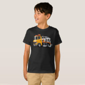 T-shirt Camion remorque de dessin (Devant entier)