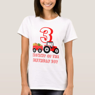 T-shirt Camion Rouge Agritourisme Produire maman Anniversa