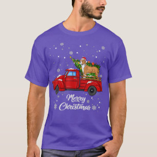 T-shirt Camion Rouge Arbre de Noël - Pitbull Rides Camion