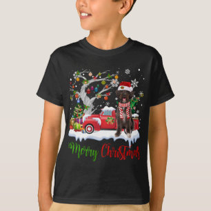 T-shirt Camion rouge Joyeux sapin de Noël Schnoodle Pyjama