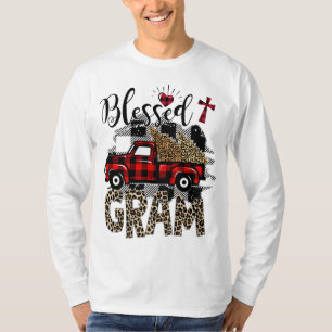 T-shirt Camion rouge Leopard béni Gram meilleur cadeau pou