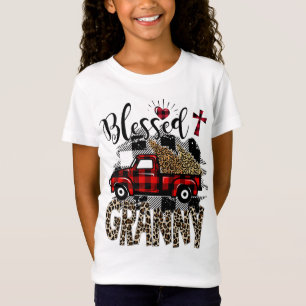 T-Shirt Camion rouge Leopard béni grand-mère meilleur cade