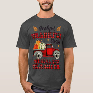 T-shirt Camion Rouge SPECCIAL EDU Thankful Gratful Ble