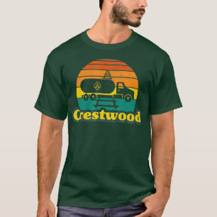T-shirt Camion Semi coincé sur le chemin de fer Crestwood