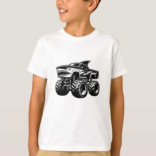 T-shirt Camion Shark Monster (Devant)