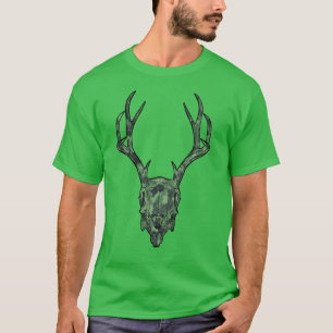 T-shirt Camion vert crâne du mont Jackalope européen