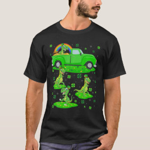 T-shirt Camion vert Leprechaun Casquette Tyrannosaurus St 