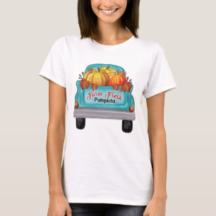 T-shirt Camion Vintage Citrouille frais de ferme