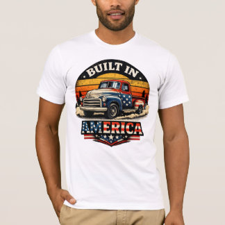 T-shirt camion vintage fabriqué en Amérique