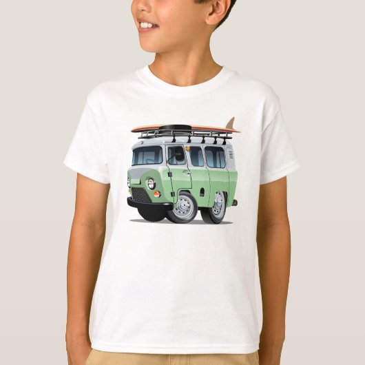 T-shirt Camionnette de dessin animé (Devant)