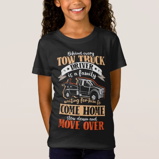 T-Shirt Camionnette de remorque familiale camionneur de re (Devant)