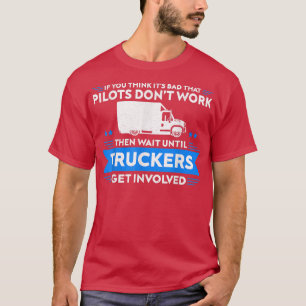 T-shirt Camionnette Pays Camionneur Diesel Freight Truck D