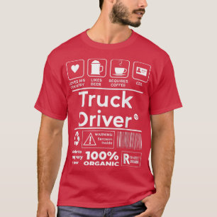 T-shirt Camionnette Pays Camionneur Diesel Freight Truck D