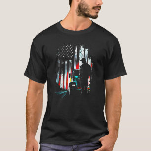 T-shirt camionneur américain Big Rigs Diesel Truck Driver 