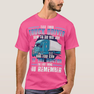 T-shirt Camionneur Camionneur Conduite Camionnette Monster