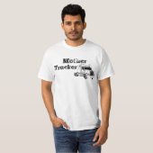 T-shirt Camionneur de mère étiqueté (Devant entier)