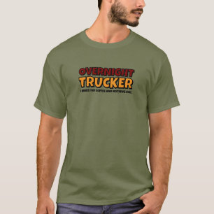 T-shirt Camionneur de Nuit, Conducteur Drôle
