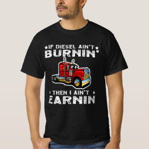 T-shirt Camionneur Diesel Big Rig Semi-Trailer Conducteur