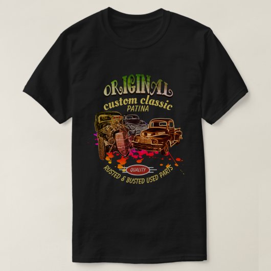 T-shirt Camions classiques faits sur commande originaux de (Design devant)