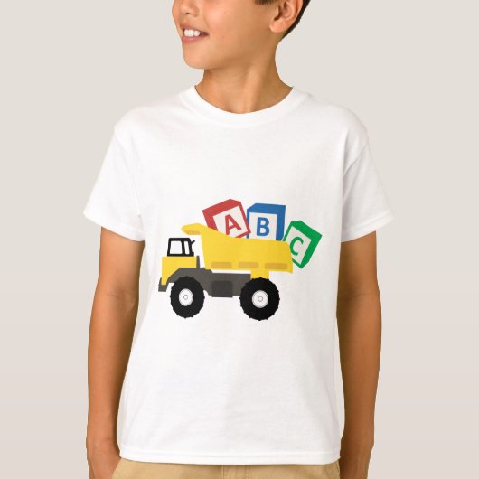 T-shirt Camions de construction ABC (Devant)