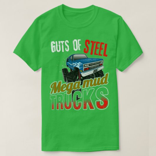 T-shirt Camions Mega Mud Goutes De Camion Sl Monster 2 (Design devant)