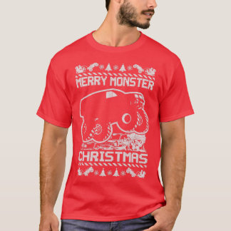 T-shirt Camions Monster de Noël