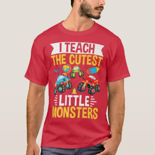 T-shirt Camions Monster J'Enseigne Les Petits Monstres Les