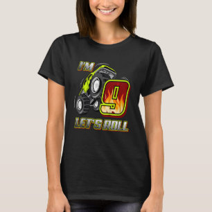 T-shirt Camions Monstres Enfants 9e Anniversaire Je suis