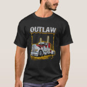T-shirt Camions peterbilt hors-la-loi (Devant)