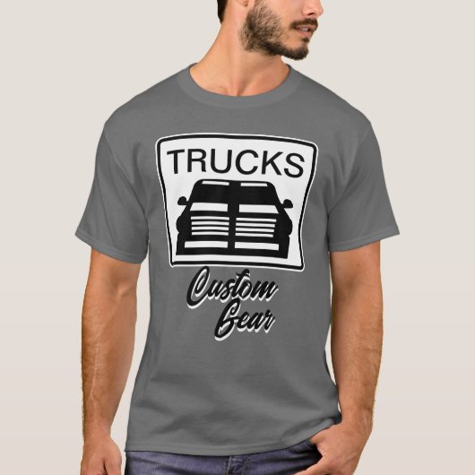 T-shirt Camions Porte sur mesure (Devant)
