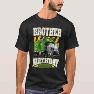 T-shirt Camions-poubelles Brother Birthday Crew