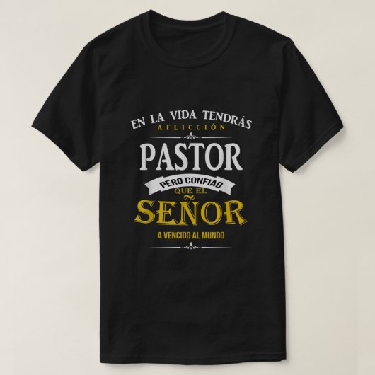 T-shirt camisa cristianas para pastor espagnol christian24 (Design devant)