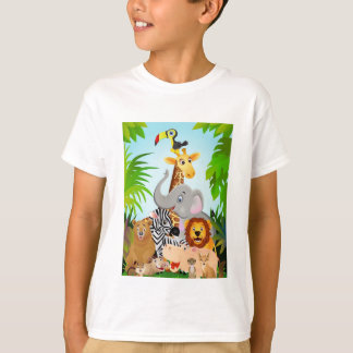 T-shirt camisa de niño de safari.