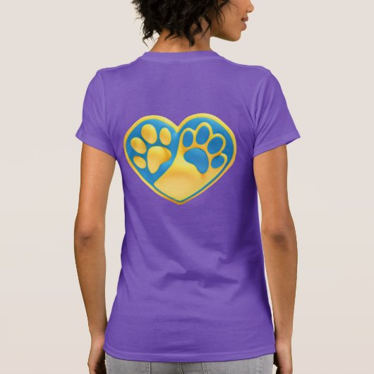 T-shirt Camisa Happy dog, Patas dadas (Dos)